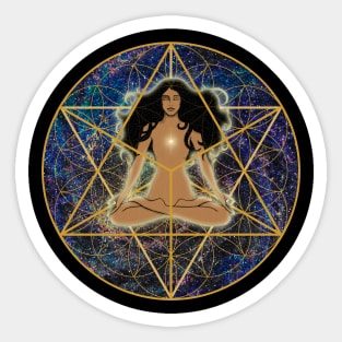 Merkabah Flower of Life Mandala Sticker